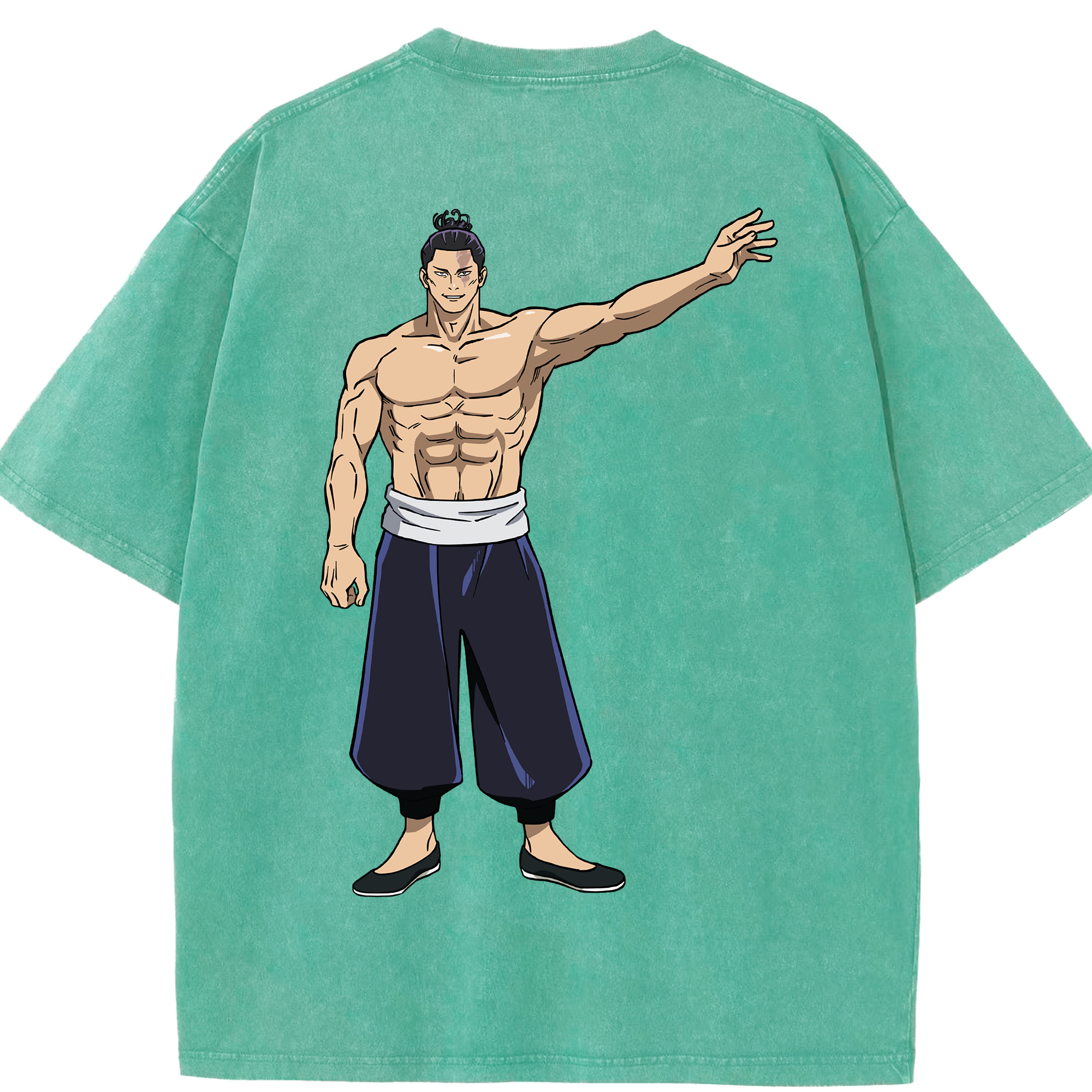 （画像用） 呪術廻戦 Jujutsu Kaisen 綿100% ヴィンテージ風 半袖Tシャツ（背面プリント）